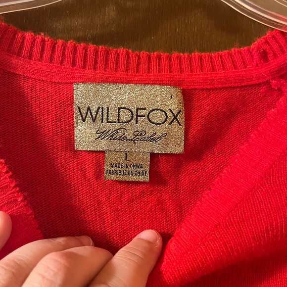 LAST CHANCE | Wildfox White Label Shopping is My Cardio Angora Blend Red Sweater - Picture 5 of 9